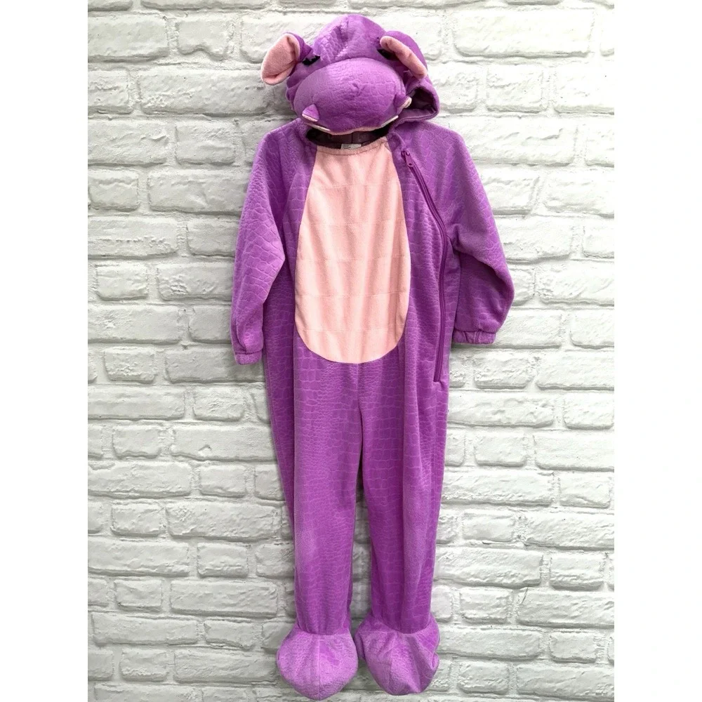 Hippopotamus Halloween Costume Sz 2T/3T Purple Hippo Bodysuit Warm Fast Shipping